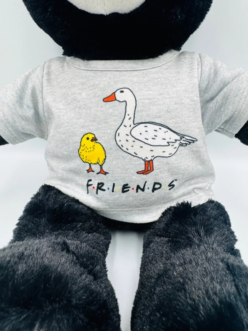 Build A Bear Friends TV Show Black Online Exclusive BAB Chick and the Duck Shirt